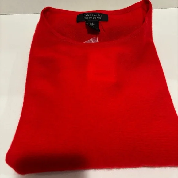 Red Cashmere Tahari Sweater Size Small. New With Tags - Picture 11 of 12